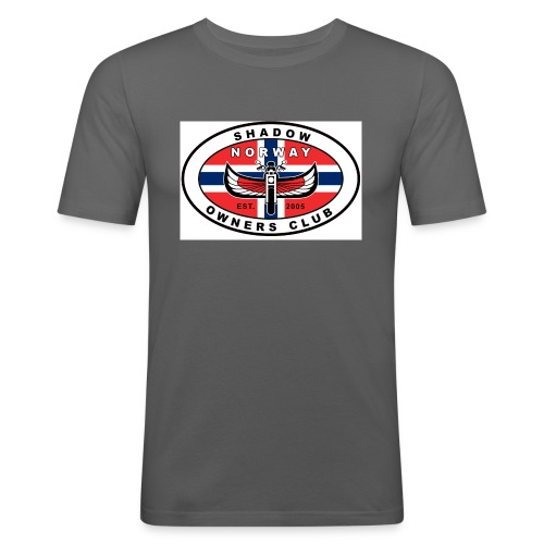 SHOC Norway Patch jpg - Slim Fit T-skjorte for menn