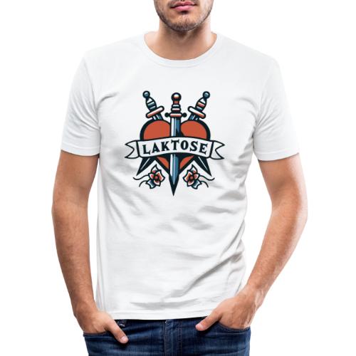 Laktose Tattoo 50er Rockabilly Design - Männer Slim Fit T-Shirt