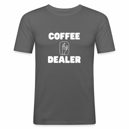COFFEE DEALER - Männer Slim Fit T-Shirt