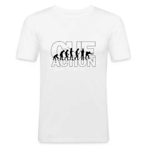CueAction Evolution - Männer Slim Fit T-Shirt