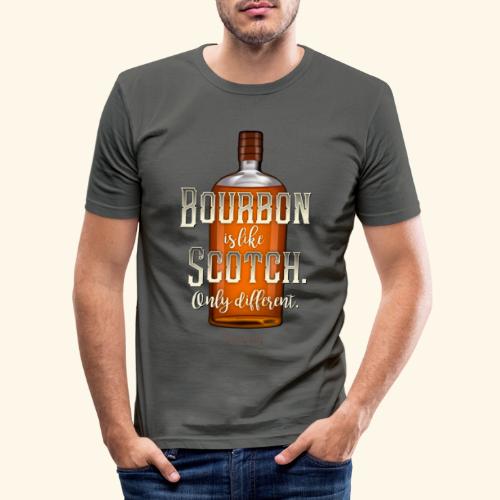 Bourbon Whiskey - Männer Slim Fit T-Shirt