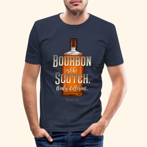 Bourbon Whiskey - Männer Slim Fit T-Shirt