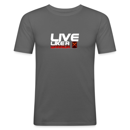 Men - Live like A Warrior Shirt - Mannen slim fit T-shirt