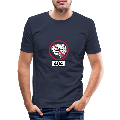 Nie znaleziono mózgu 404 - Obcisła koszulka męska