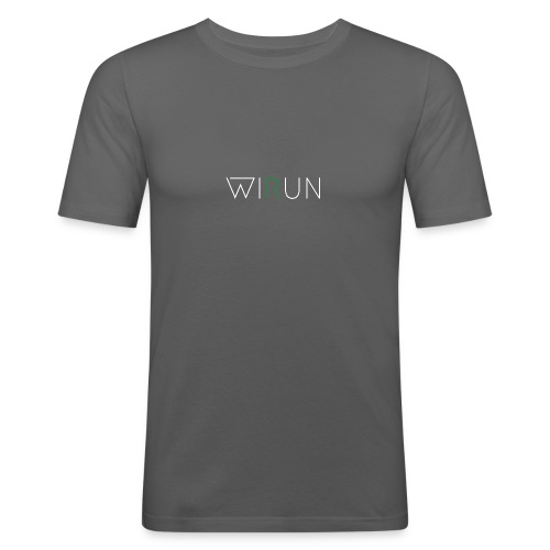 WIRUN gReen - Mannen slim fit T-shirt
