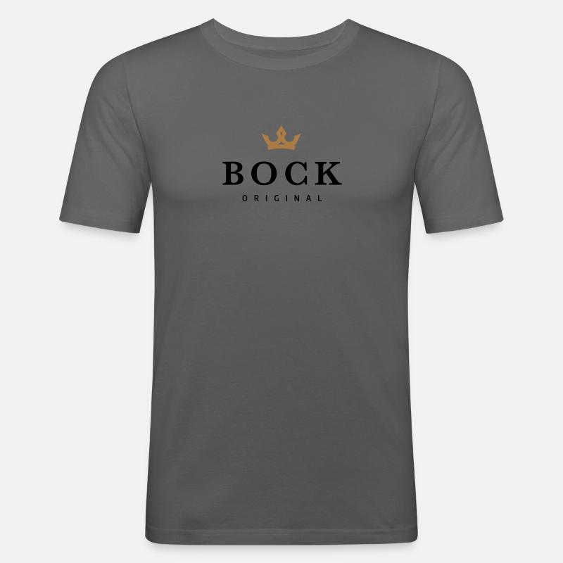 Bock - Männer Slim Fit T-Shirt - Graphite