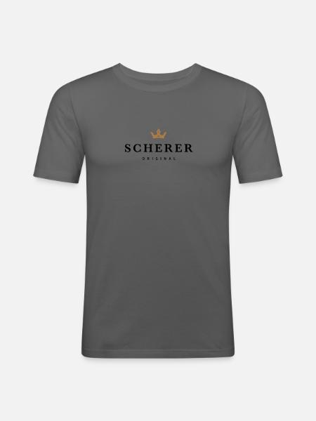 Scherer - Männer Slim Fit T-Shirt - Graphite
