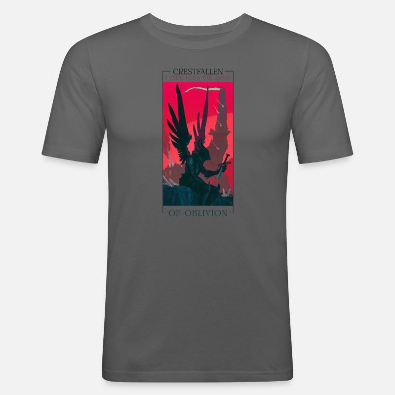 Crestfallen - Männer Slim Fit T-Shirt - Graphite
