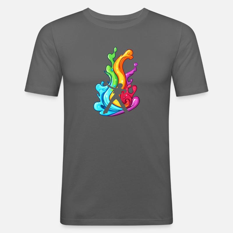 Disco DJs Nachtleben - Männer Slim Fit T-Shirt - Graphite