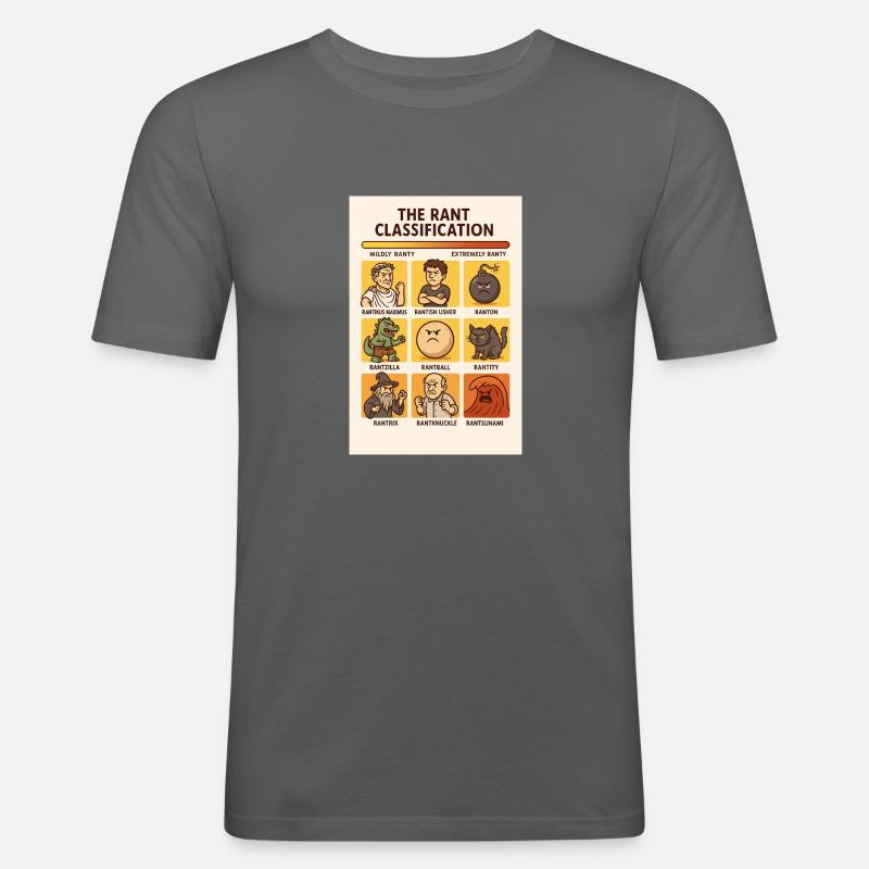 Rant Classification (English) - Männer Slim Fit T-Shirt - Graphite