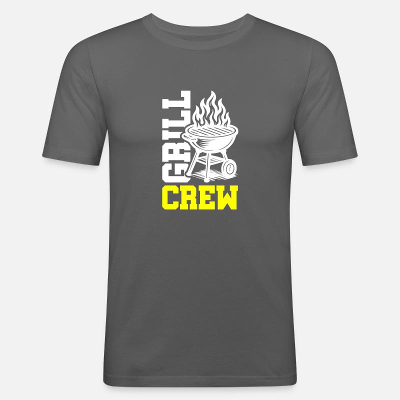 Grill Crew - Männer Slim Fit T-Shirt - Graphite