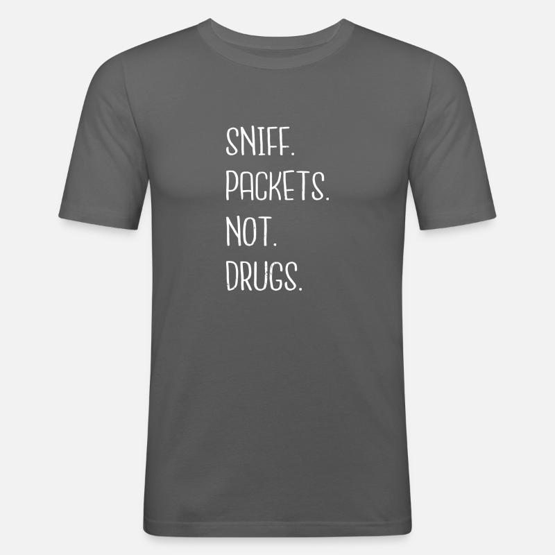 computer statement anonymous hacker - Men's Slim Fit T-Shirt - graphite grey