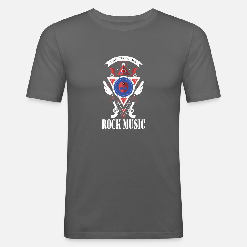 Der dunkle Mann - Männer Slim Fit T-Shirt - Graphite