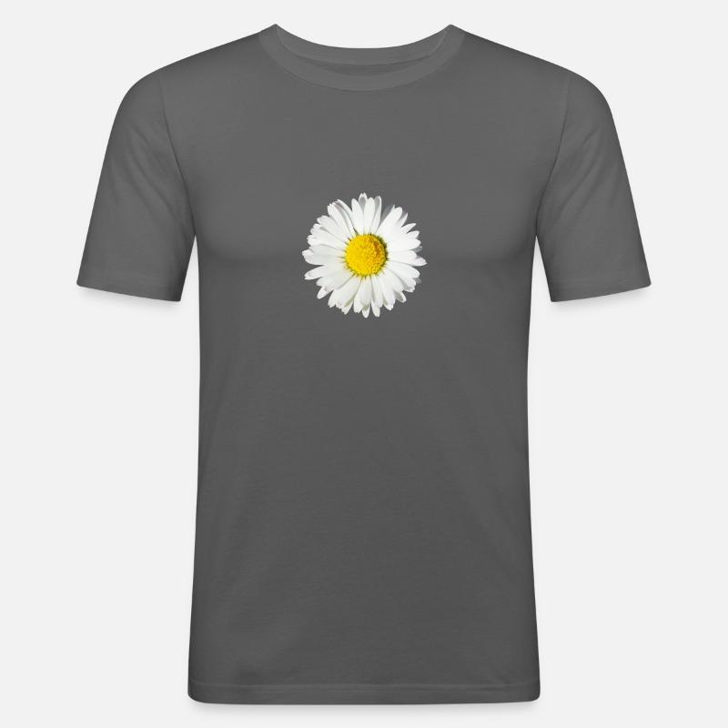 Gänseblümchen - Männer Slim Fit T-Shirt - Graphite