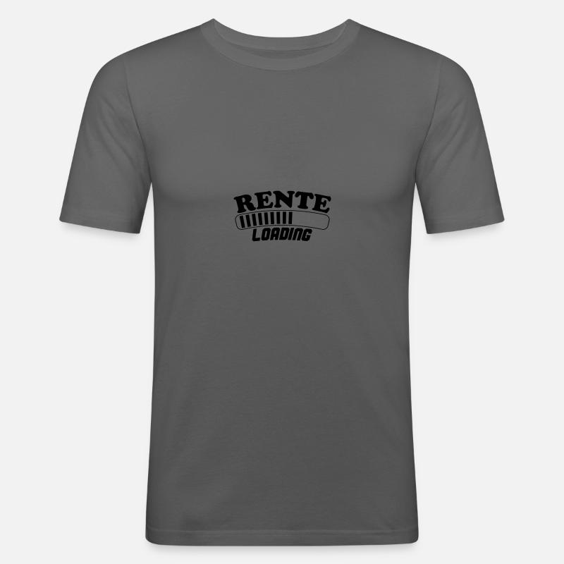 rente loading 01 - Männer Slim Fit T-Shirt - Graphite