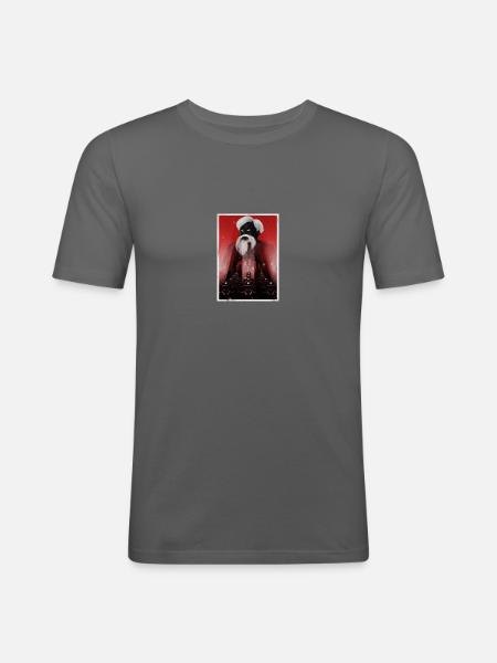 Ruhm dem Dienst - Männer Slim Fit T-Shirt - Graphite