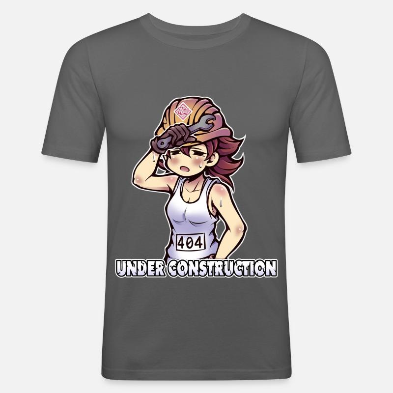 Under Construction - 404 - Men's Slim Fit T-Shirt - graphite grey