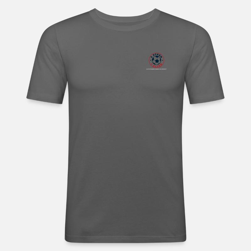 3 ecken 1 elfer - Männer Slim Fit T-Shirt - Graphite
