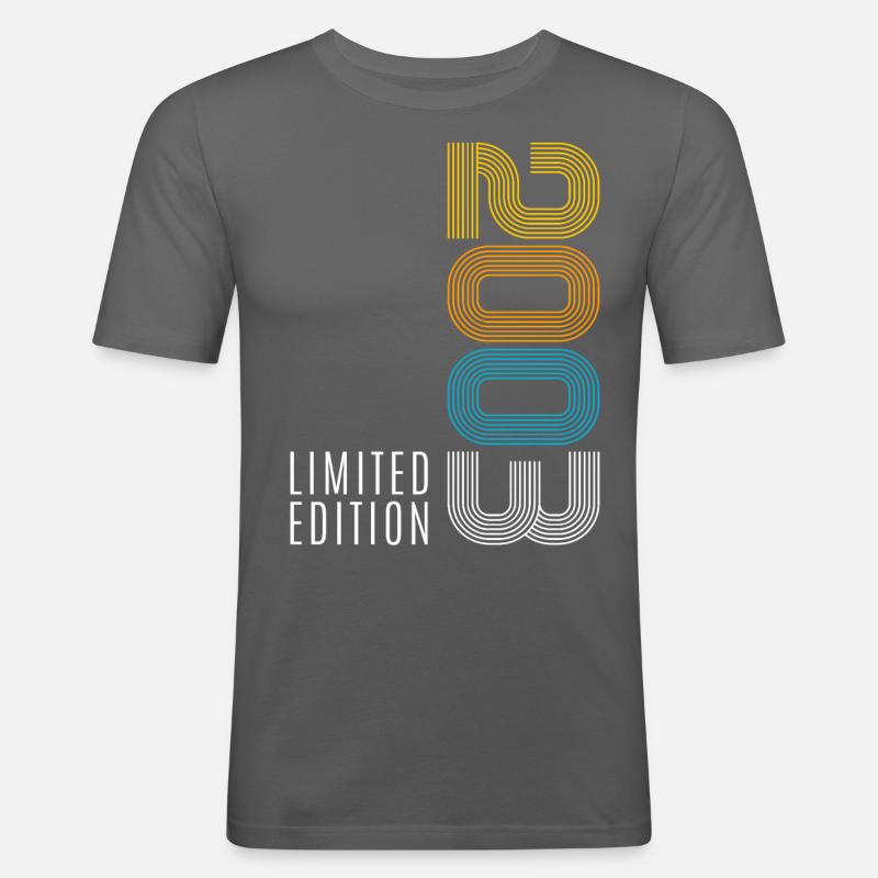 20 Geburtstag Junge Mädchen Spruch Geschenk 2003 - Männer Slim Fit T-Shirt - Graphite