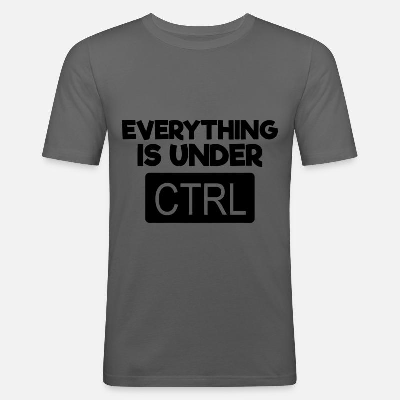 Alles unter STRG - Computer Programmerxhtmlcs - Männer Slim Fit T-Shirt - Graphite