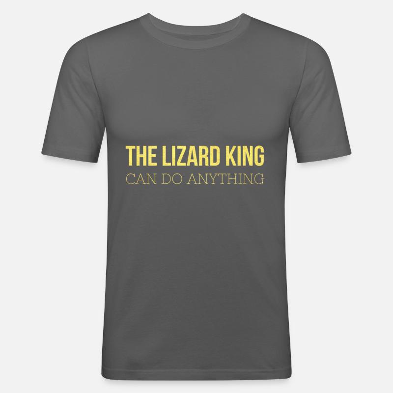 Lizard King, Geschenk, Geschenkidee - Männer Slim Fit T-Shirt - Graphite
