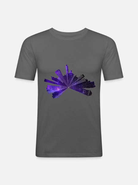 Streetart, Graffiti, Urban, City, Art - Men's Slim Fit T-Shirt - graphite grey