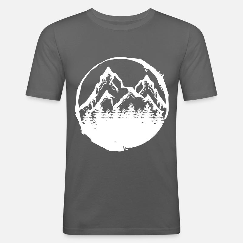 Wald Baum Förster Geschenk - Männer Slim Fit T-Shirt - Graphite