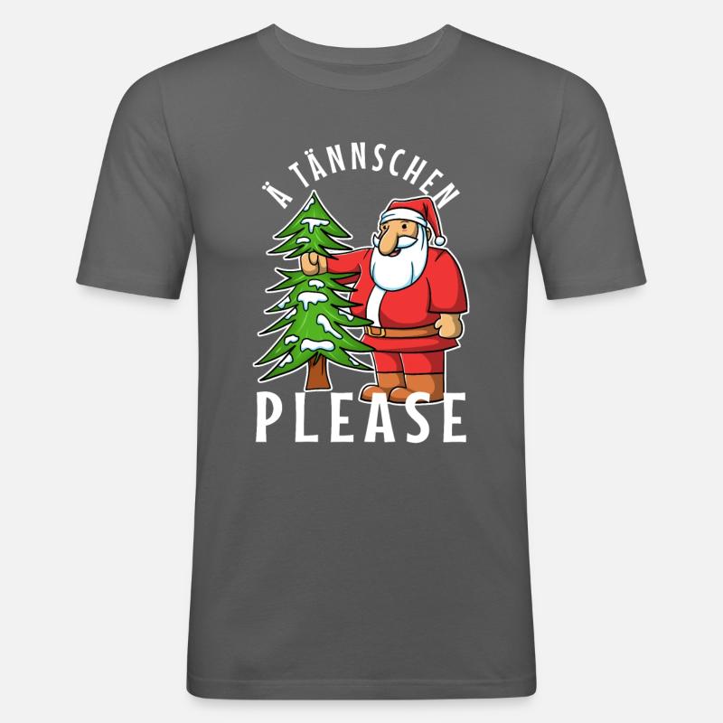 Ä Tännschen please - Männer Slim Fit T-Shirt - Graphite