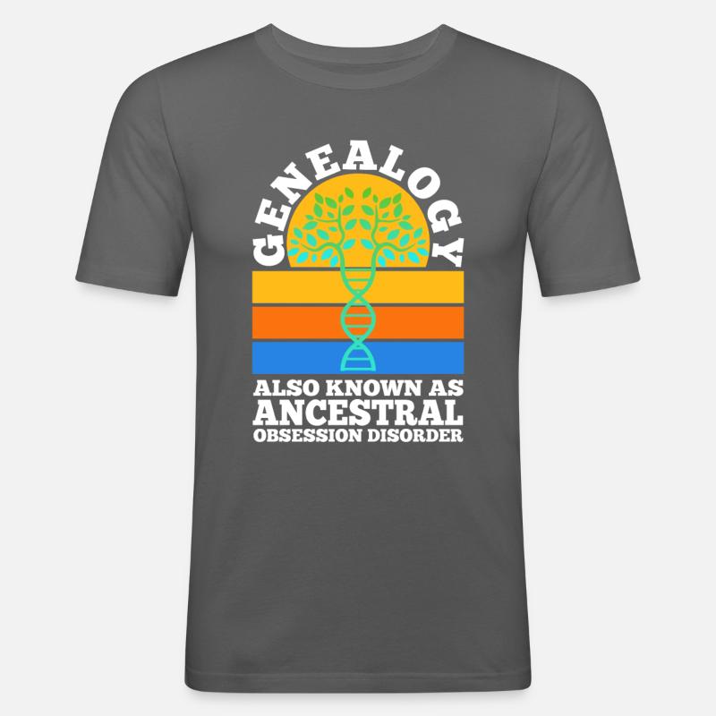 Ancestral obsession disorder - Männer Slim Fit T-Shirt - Graphite
