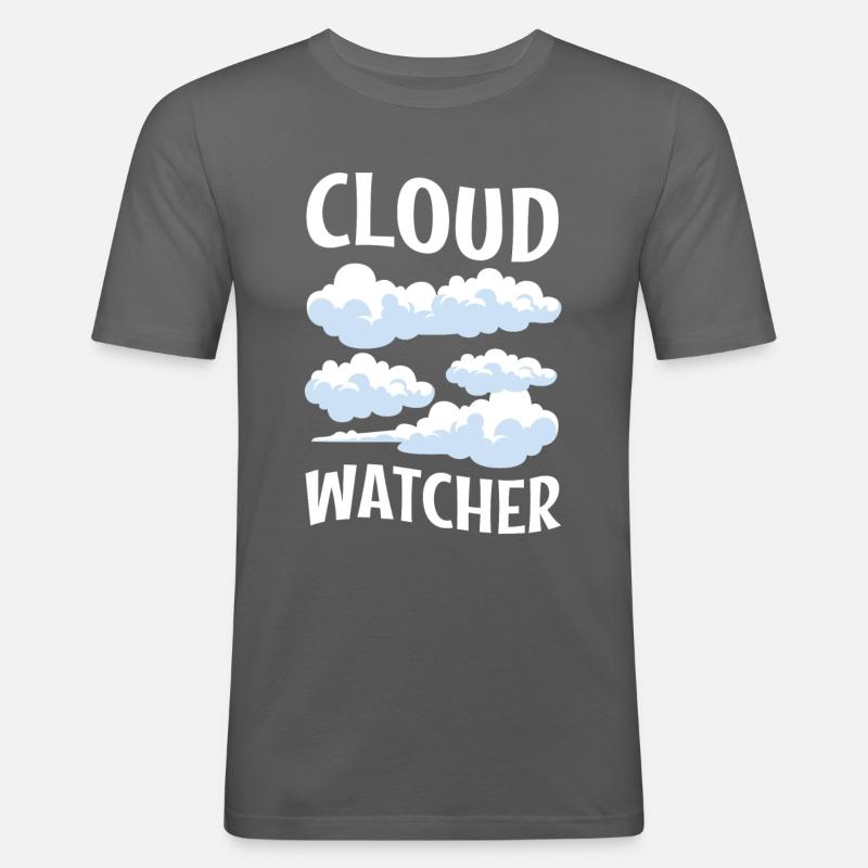 Cloud Watcher - Männer Slim Fit T-Shirt - Graphite