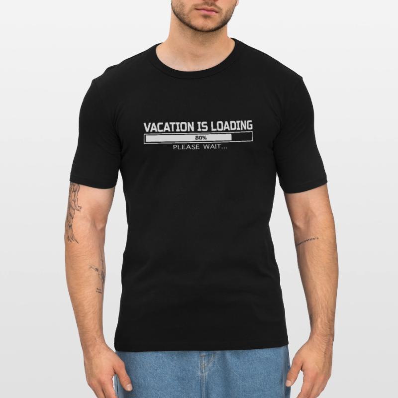 VACATION IS LOADING Männer Slim Fit T-Shirt