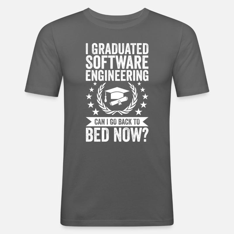 I have completed Software Engineering - Men's Slim Fit T-Shirt - graphite grey