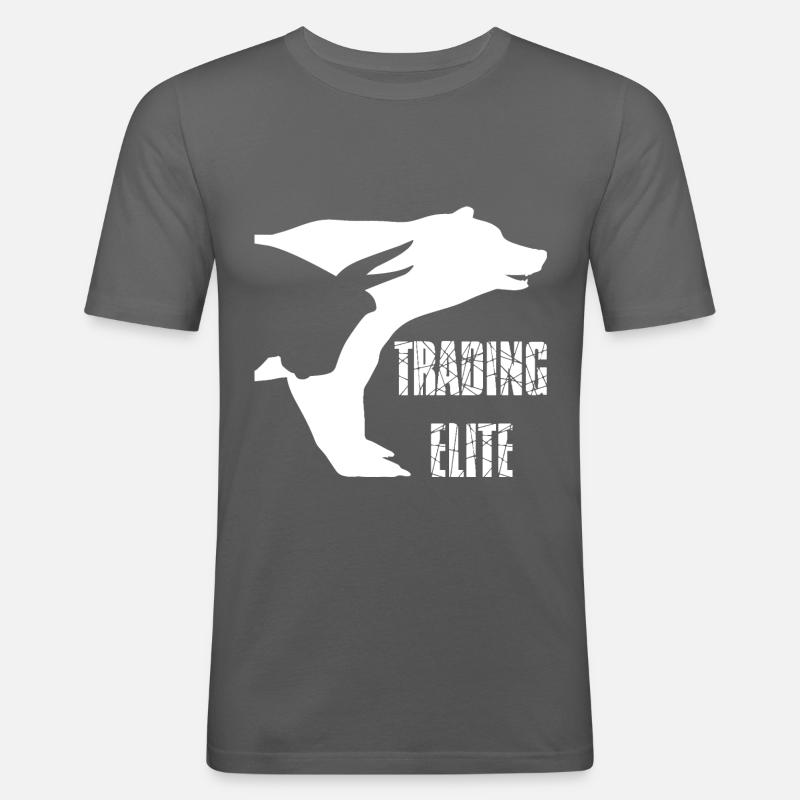 TRADING ELITE - Männer Slim Fit T-Shirt - Graphite