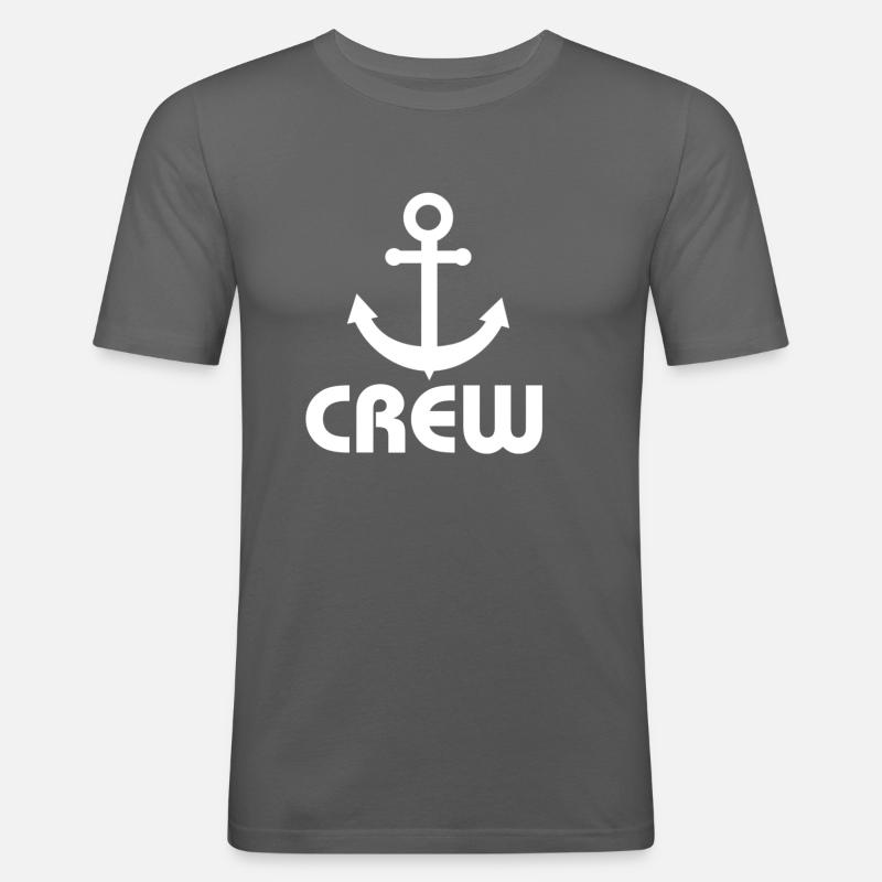Anker Crew - Männer Slim Fit T-Shirt - Graphite