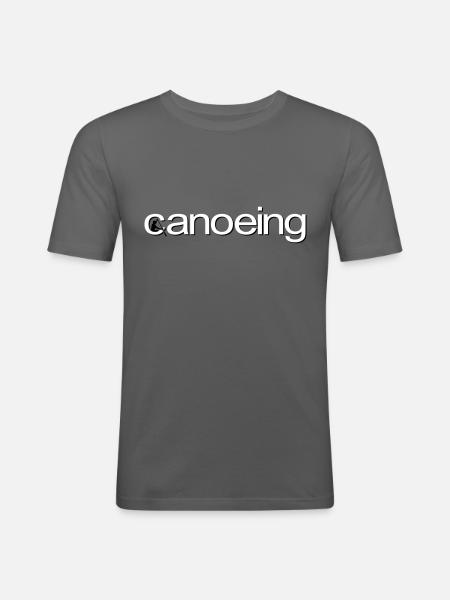 canoeing - Men's Slim Fit T-Shirt - graphite grey