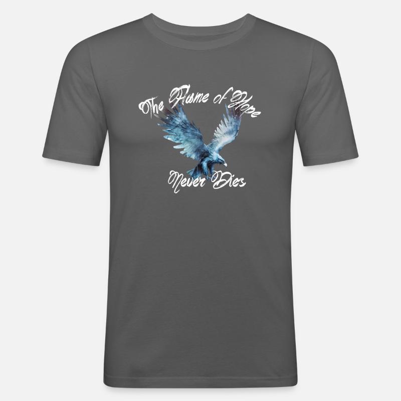 Phönix Feuervogel - Männer Slim Fit T-Shirt - Graphite