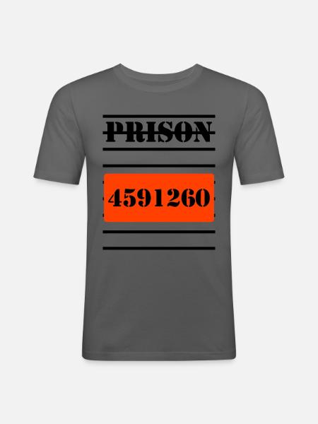 jail - Men's Slim Fit T-Shirt - graphite grey