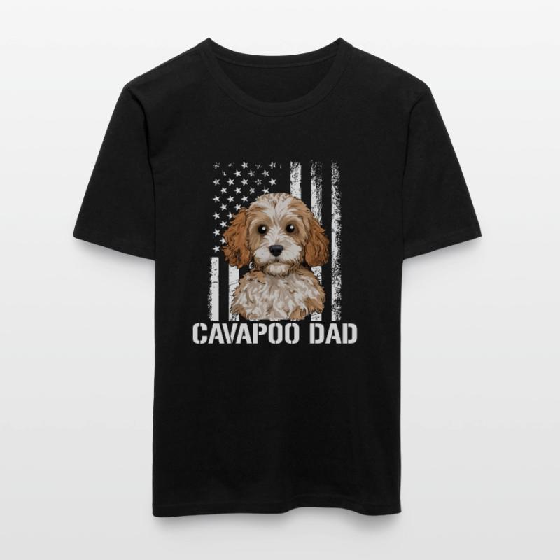 Chien Cavapoo, Cavapoo T-shirt près du corps Homme