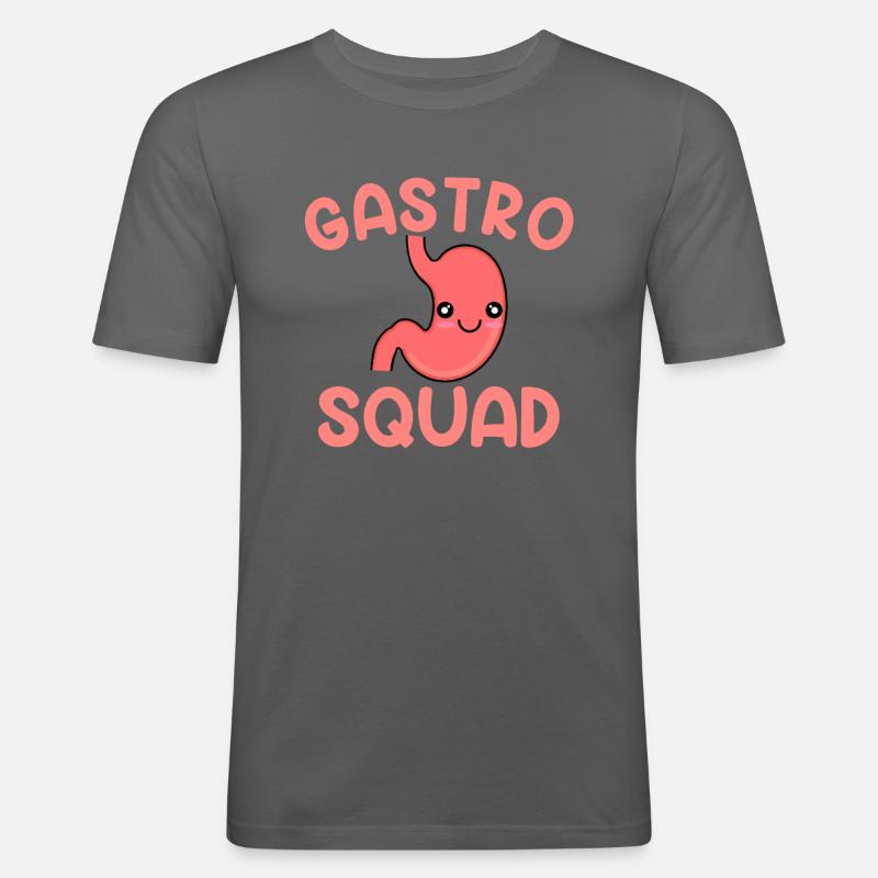 gastro squad Endoscopy Gastroenterology - Männer Slim Fit T-Shirt - Graphite