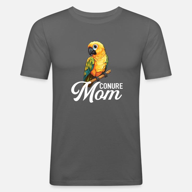 Sun Conure, parrot Conure - Männer Slim Fit T-Shirt - Graphite