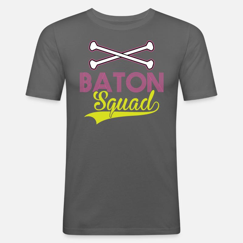 Baton Squad - Baton Twirler - Männer Slim Fit T-Shirt - Graphite