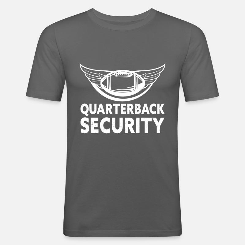 Quarterback Security Offensive Line Lineman - Männer Slim Fit T-Shirt - Graphite