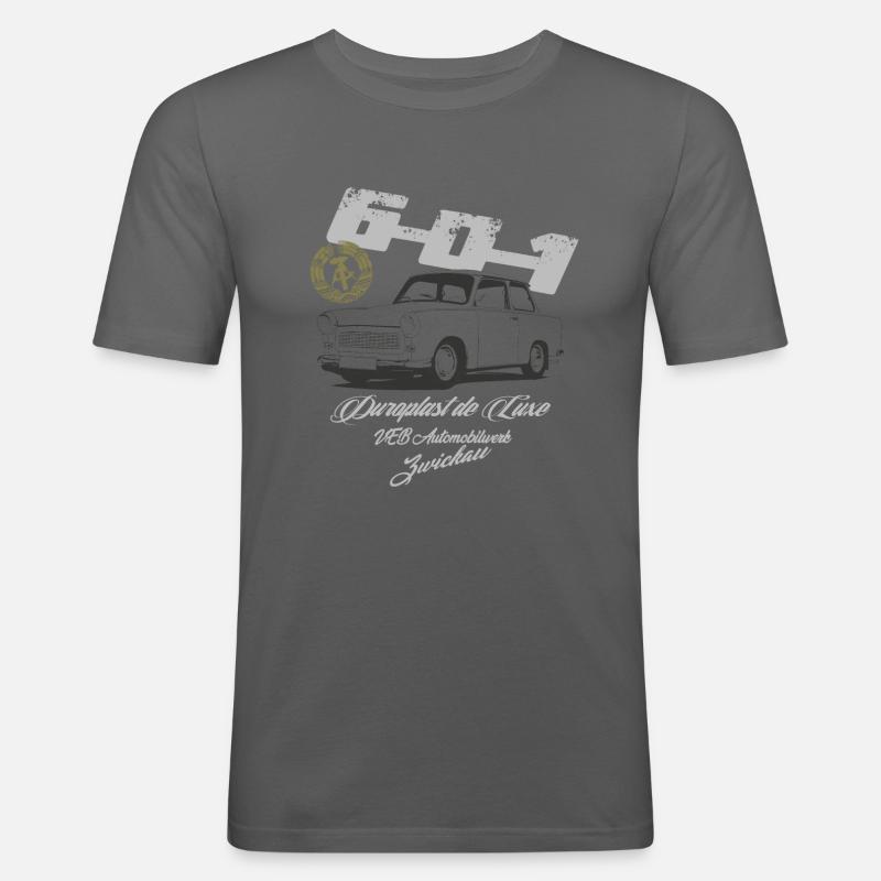 Duroplast de Luxe " 601" - Männer Slim Fit T-Shirt - Graphite
