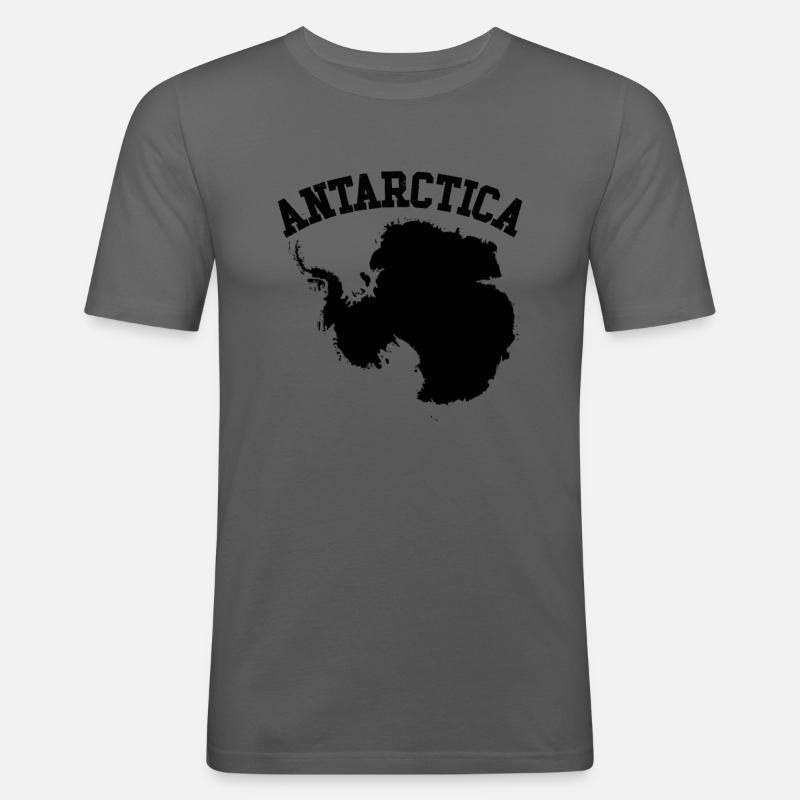 Antarktis die Eispausee Antarktis - Männer Slim Fit T-Shirt - Graphite