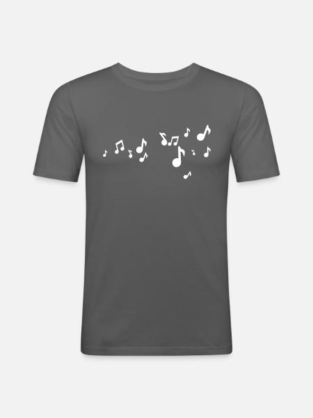 Music Maestro - Men's Slim Fit T-Shirt - graphite grey