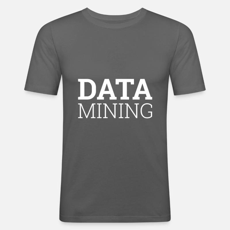 "Data Mining"| Data Scientist - Men's Slim Fit T-Shirt - graphite grey