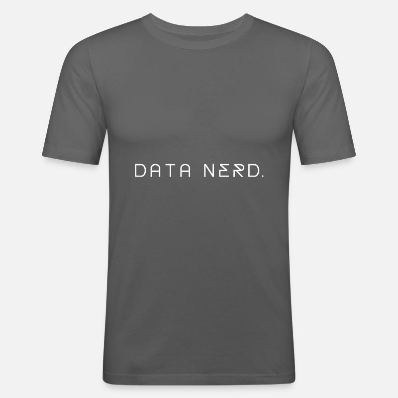 "Data Nerd" | Data Scientist - Männer Slim Fit T-Shirt - Graphite