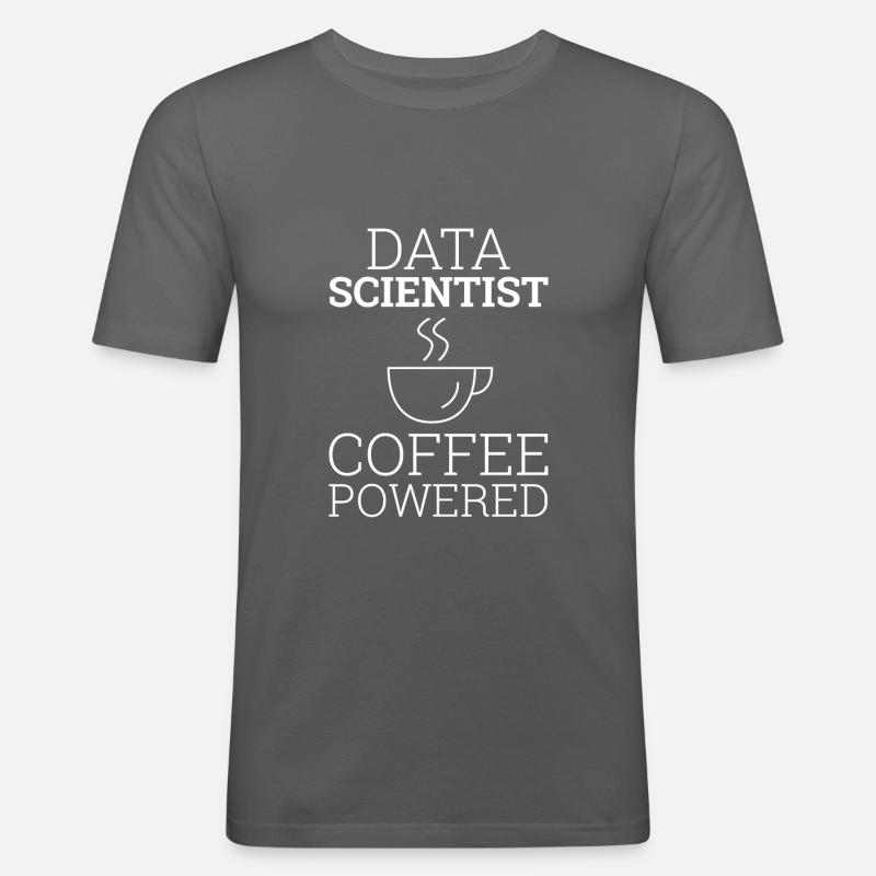 « Data Science » | Data Scientist - T-shirt près du corps Homme - gris graphite