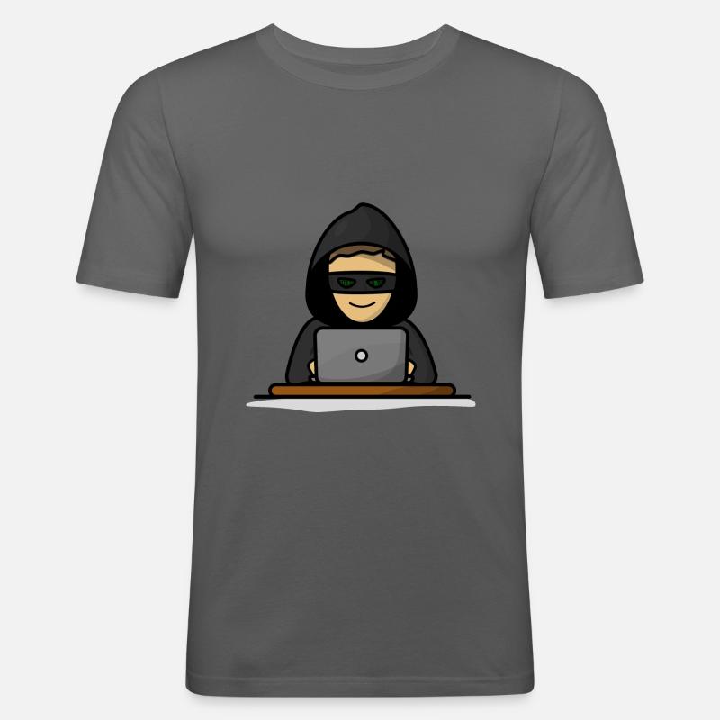 Programming programmer computer scientist computer science - Men's Slim Fit T-Shirt - graphite grey