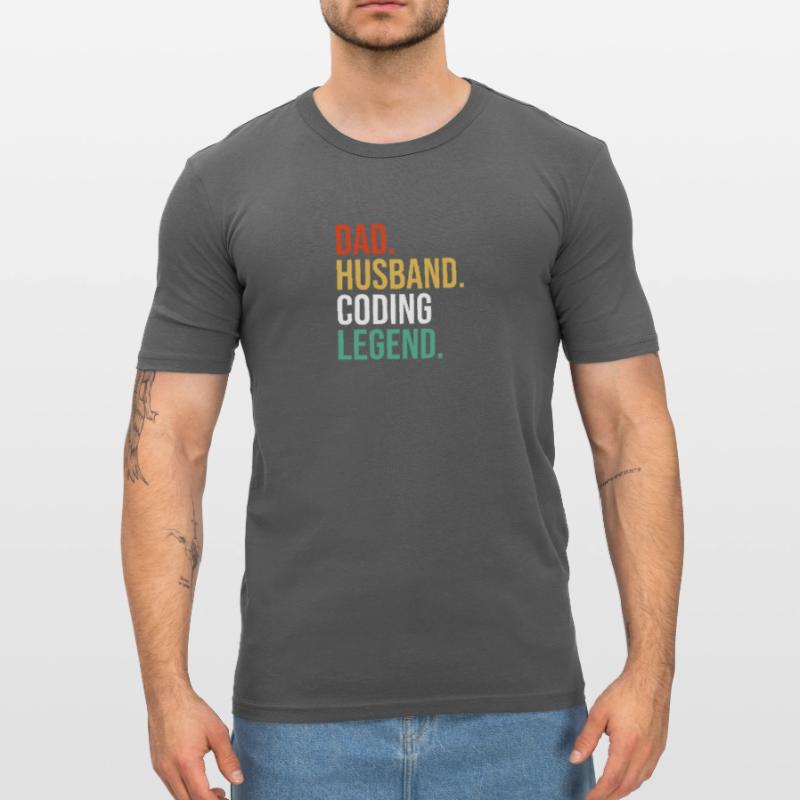 Ehemann Vater Papa Coder Coding Informatiker Männer Slim Fit T-Shirt